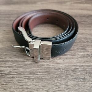 Ralph Lauren Black and Brown Leather Belt